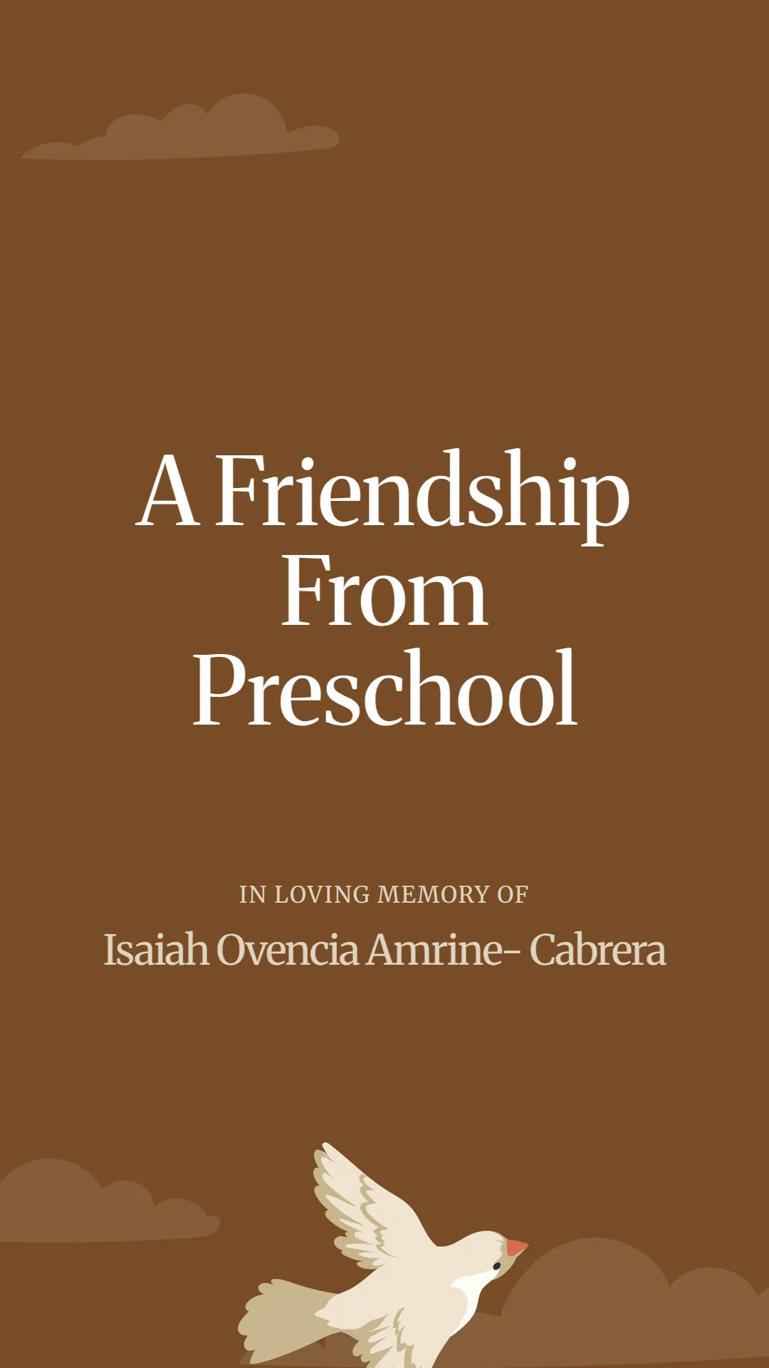 A Friendship From Preschool
