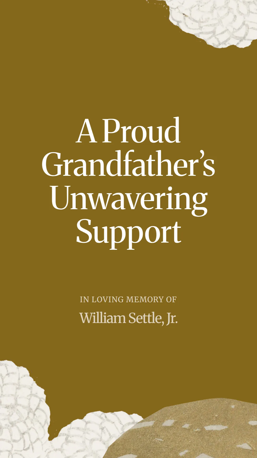 A Proud Grandfather’s Unwavering Support