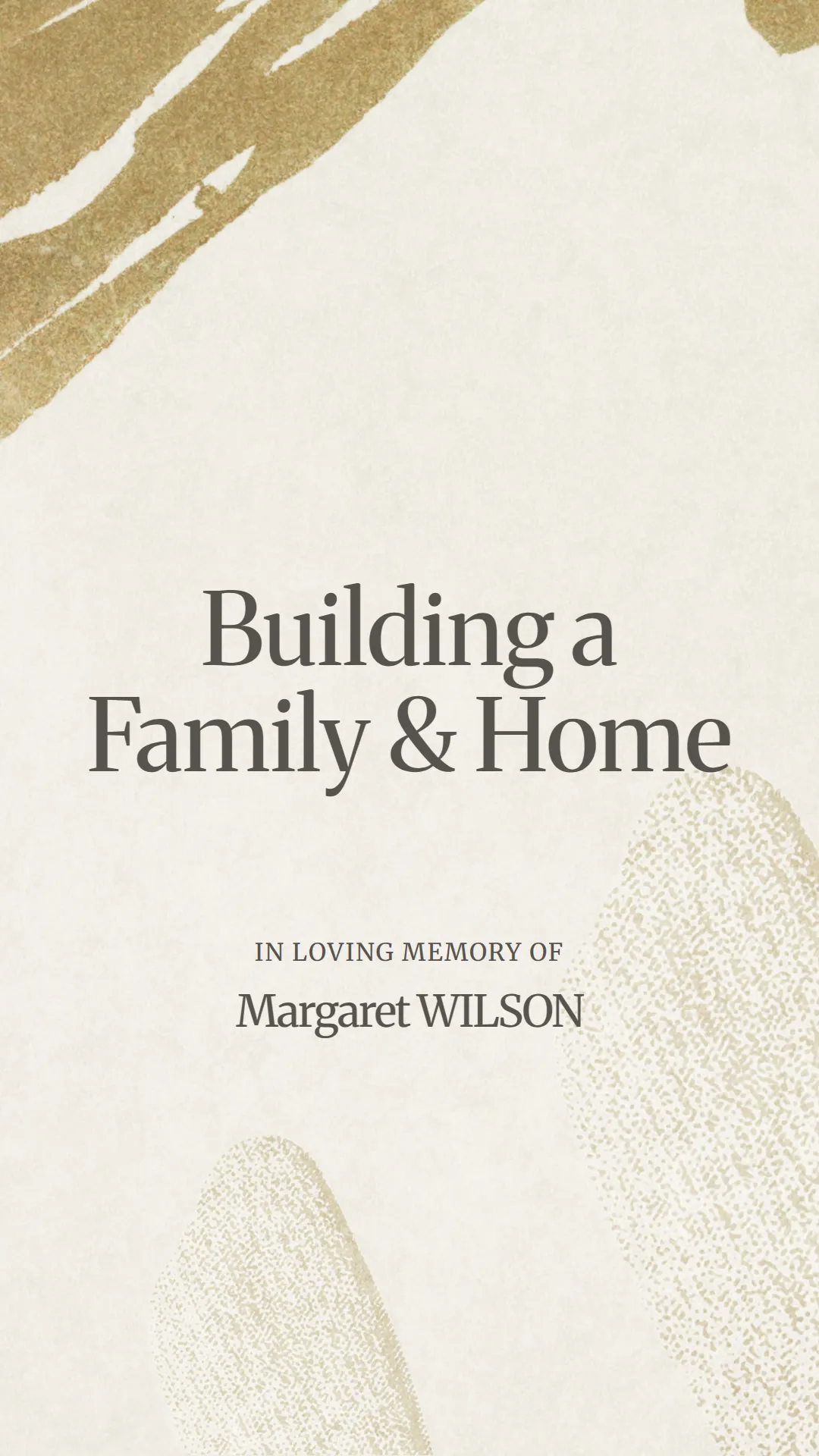 Building a Family and Home