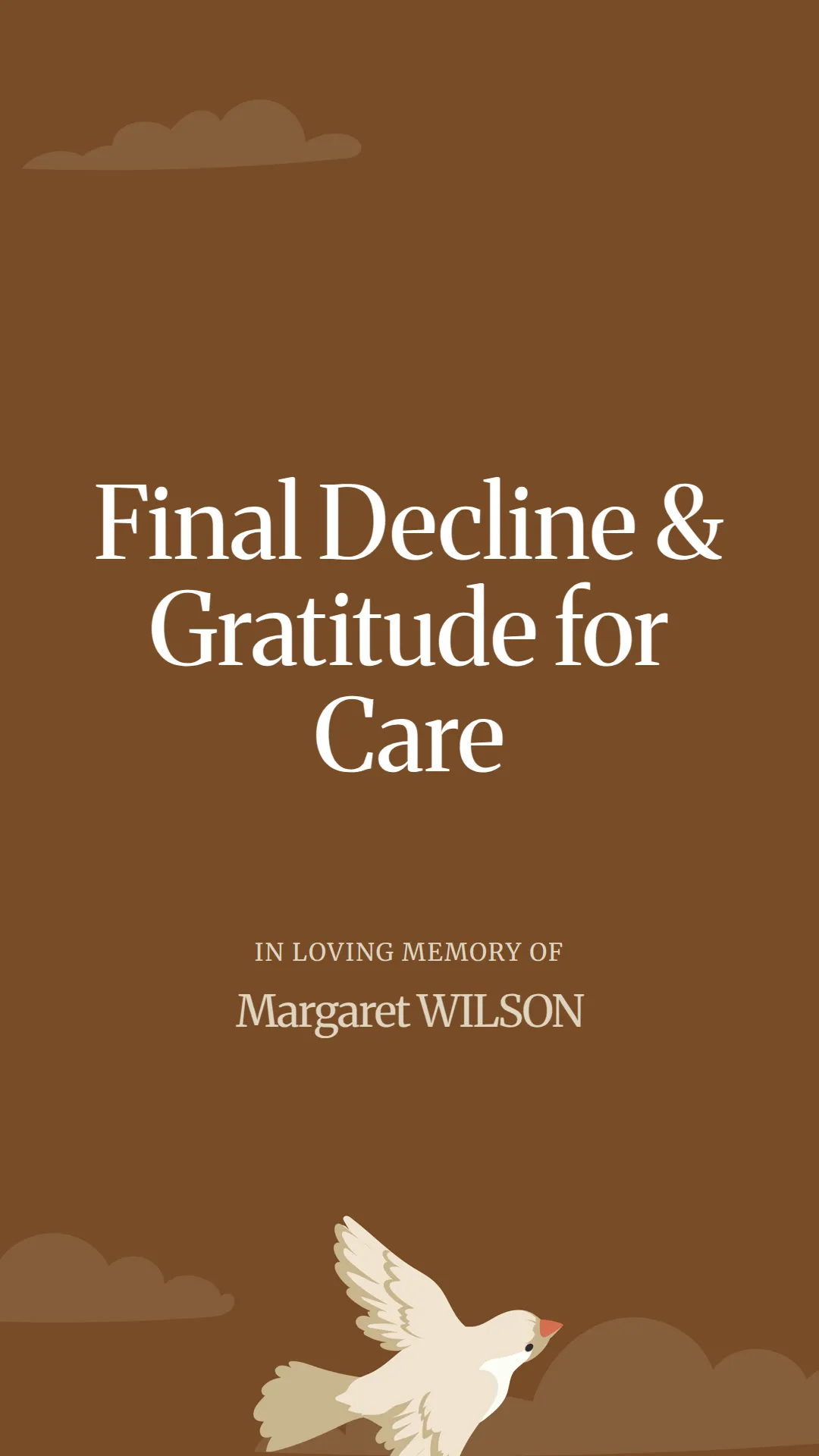 Final Decline and Gratitude for Care