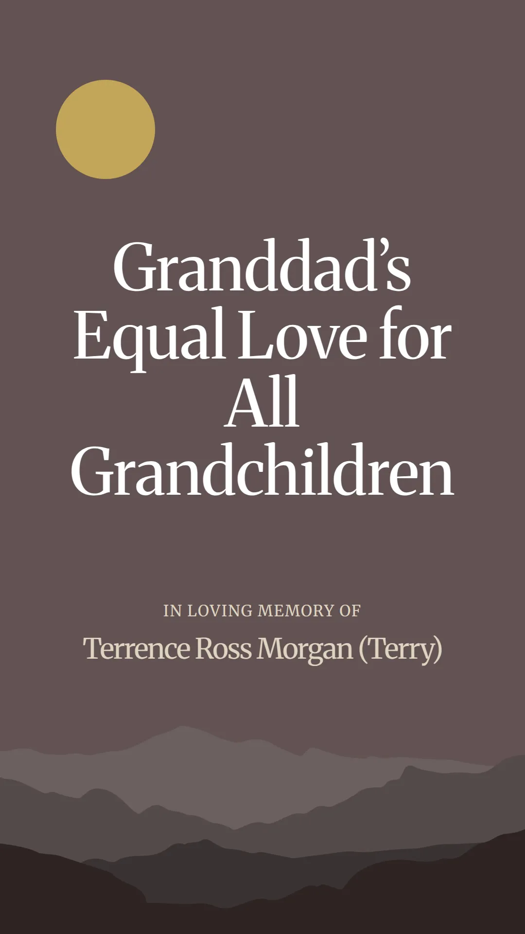 Granddad’s Equal Love for All Grandchildren