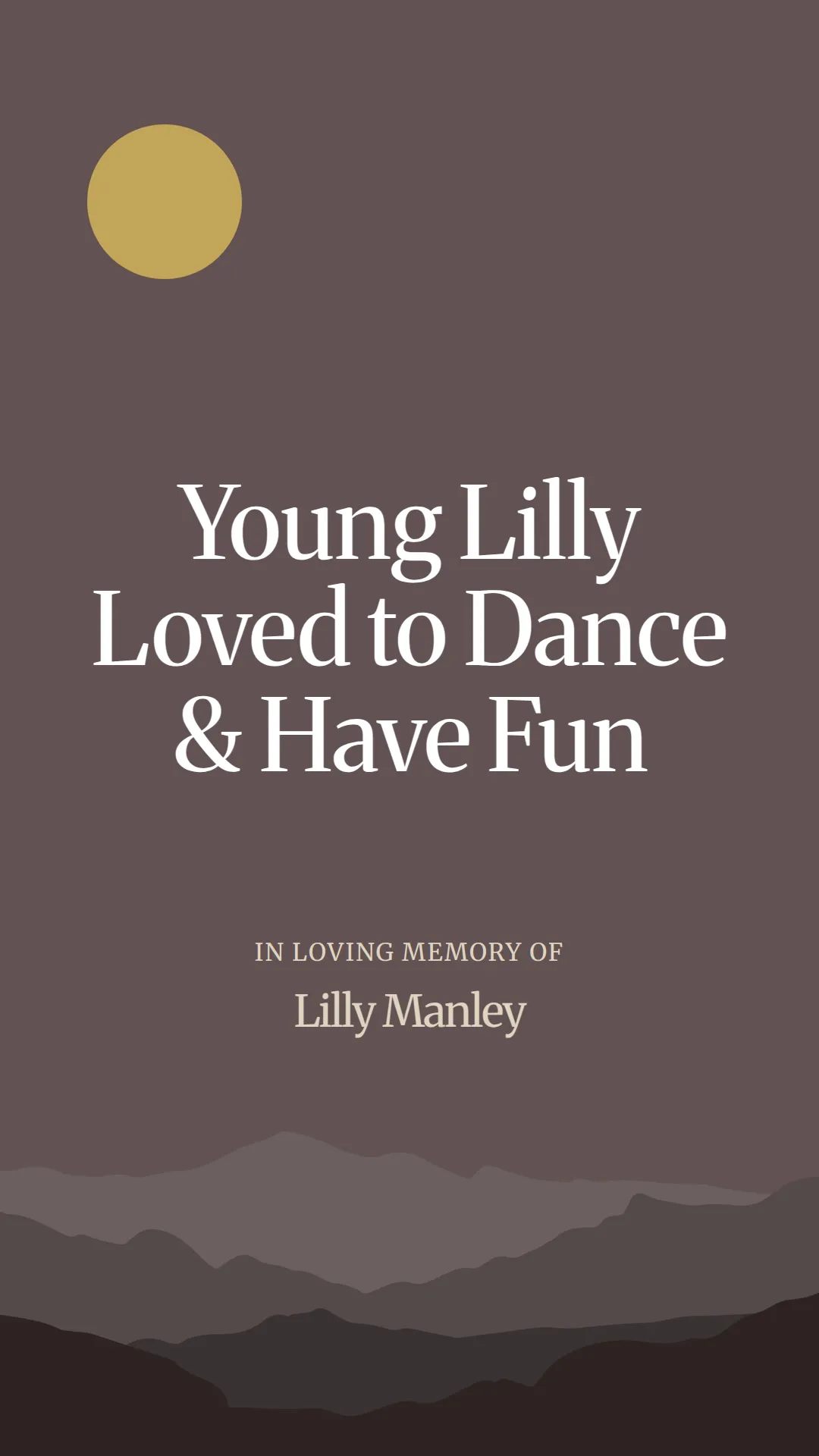Young Lilly Loved to Dance and Have Fun