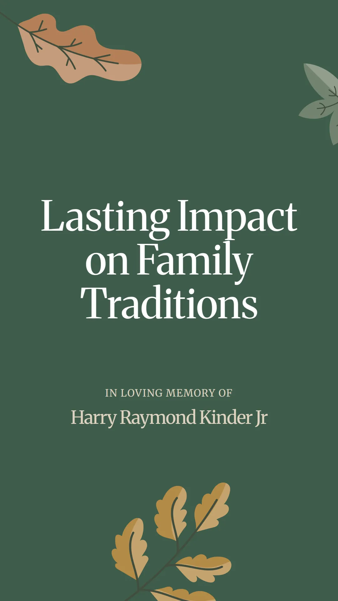 Lasting Impact on Family Traditions