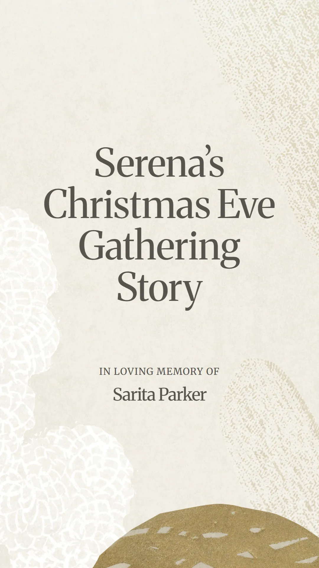 Serena’s Christmas Eve Gathering Story