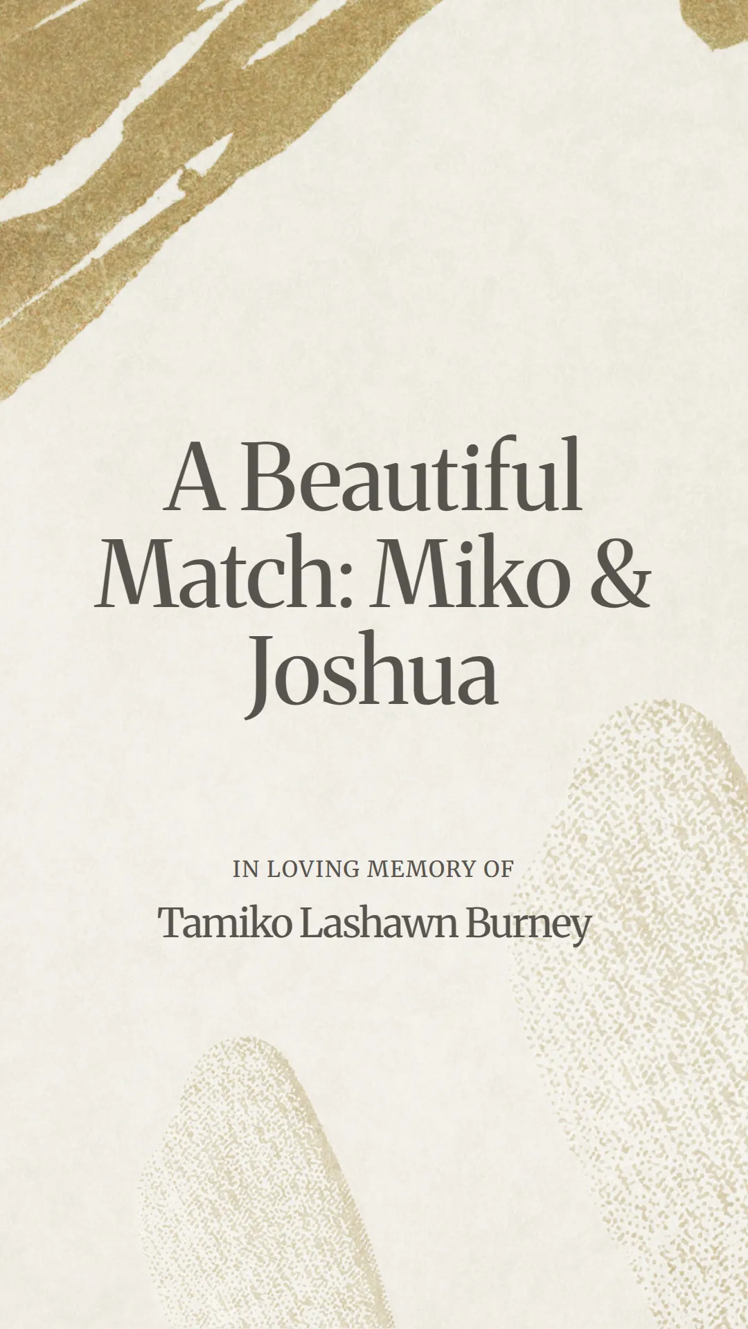 A Beautiful Match: Miko and Joshua