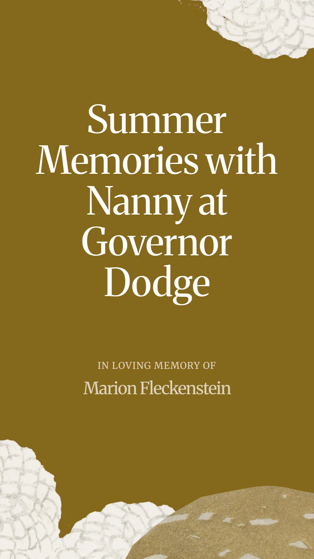 Summer Memories with Nanny at Governor Dodge