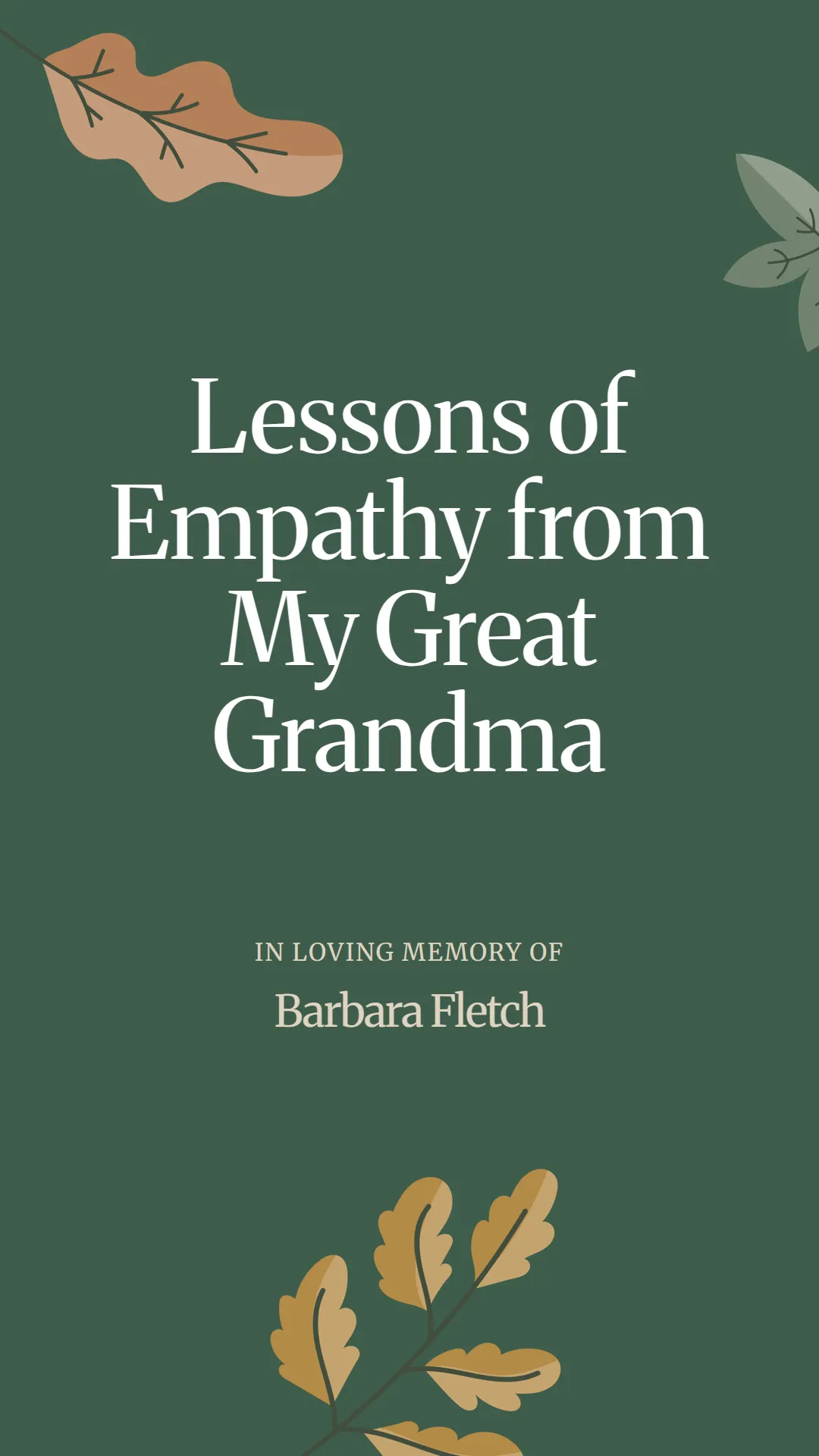 Lessons of Empathy from My Great Grandma