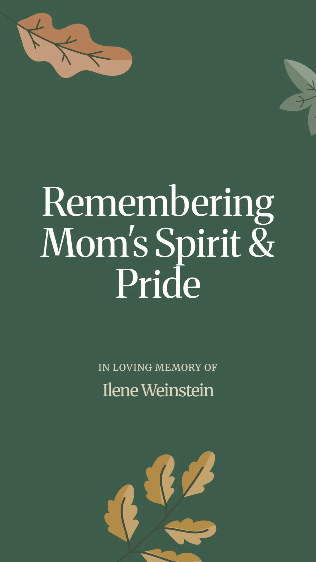 Remembering Mom's Spirit and Pride