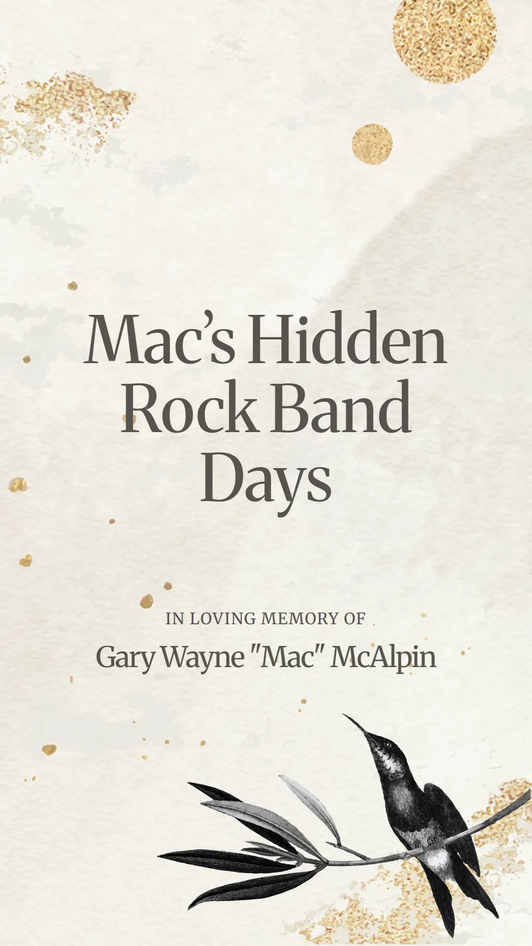 Mac’s Hidden Rock Band Days