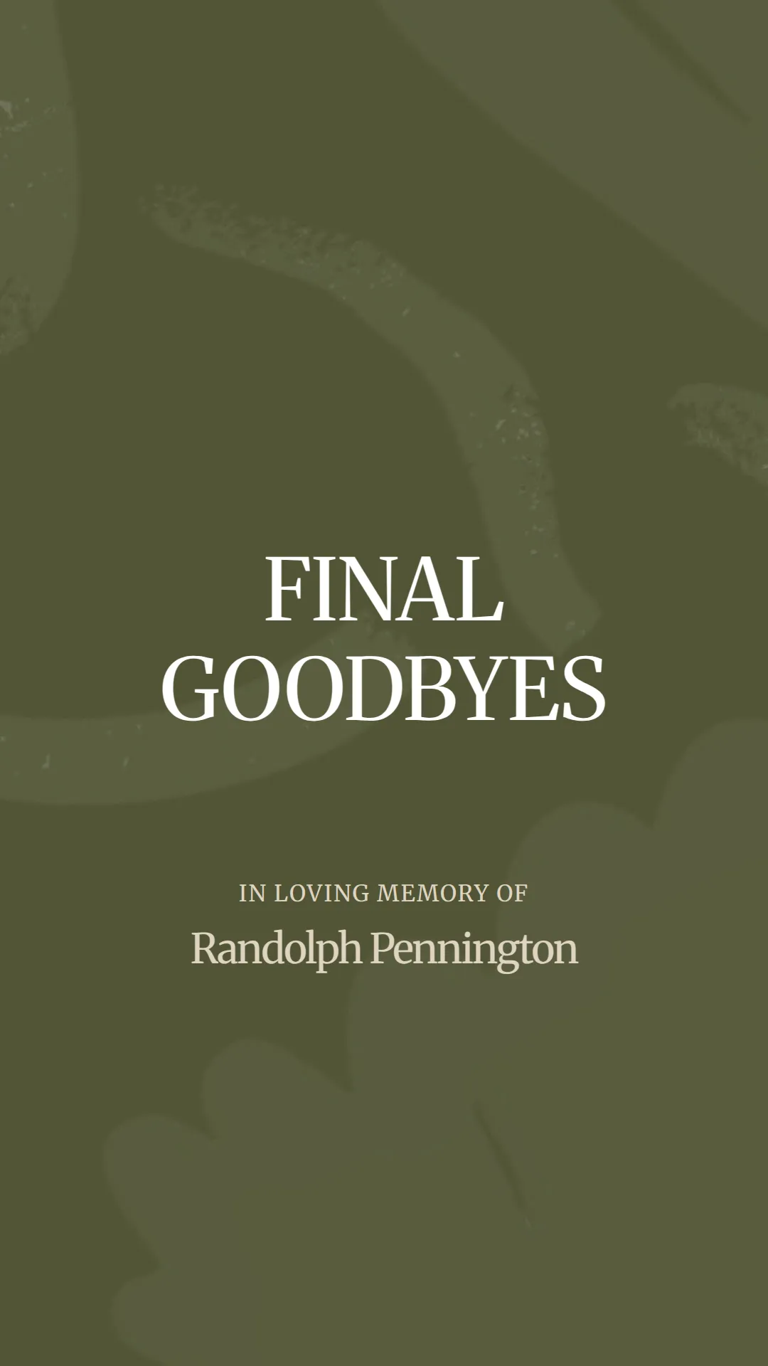 A Heartfelt Farewell to Randolph Pennington
