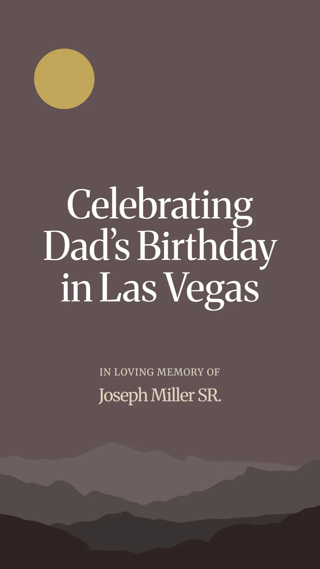 Celebrating Dad’s Birthday in Las Vegas