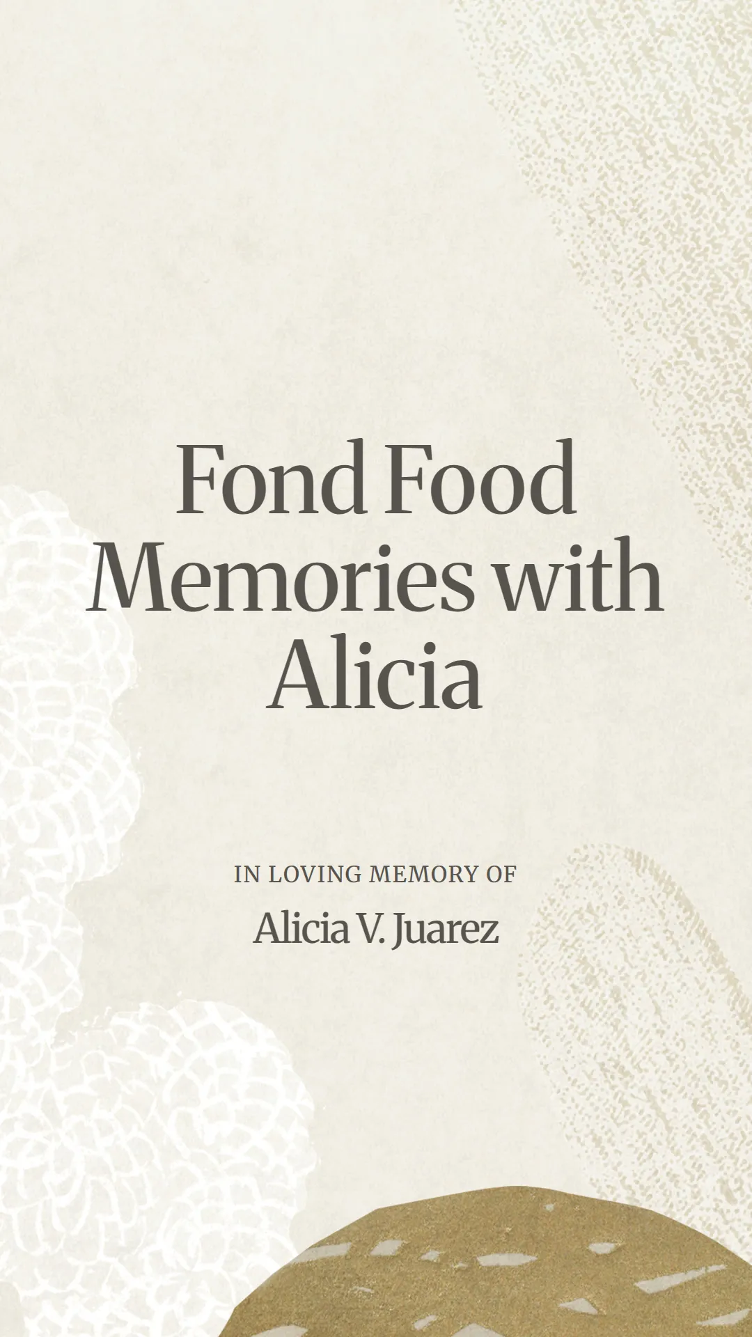 Fond Food Memories with Alicia