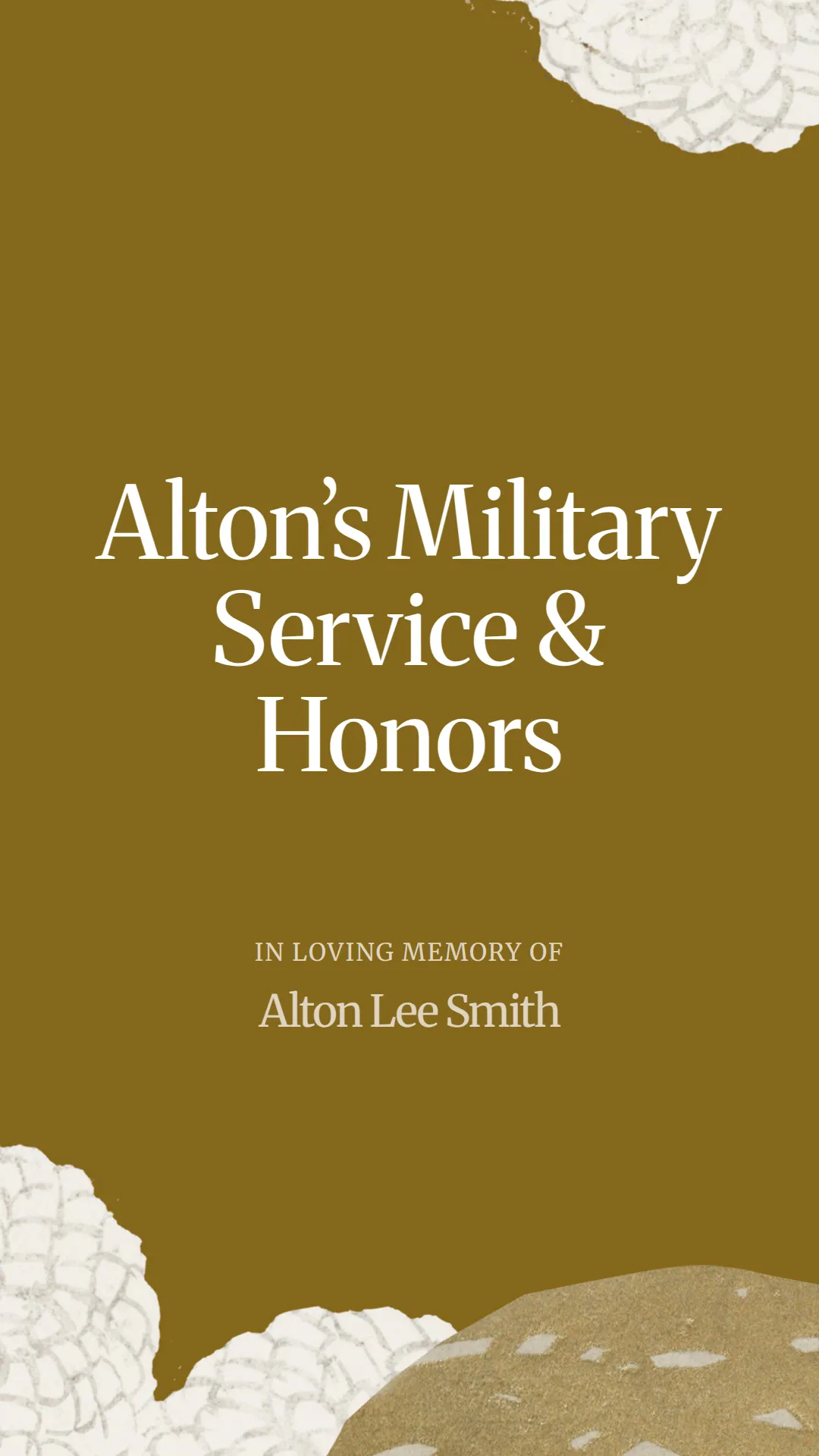 Alton’s Military Service and Honors