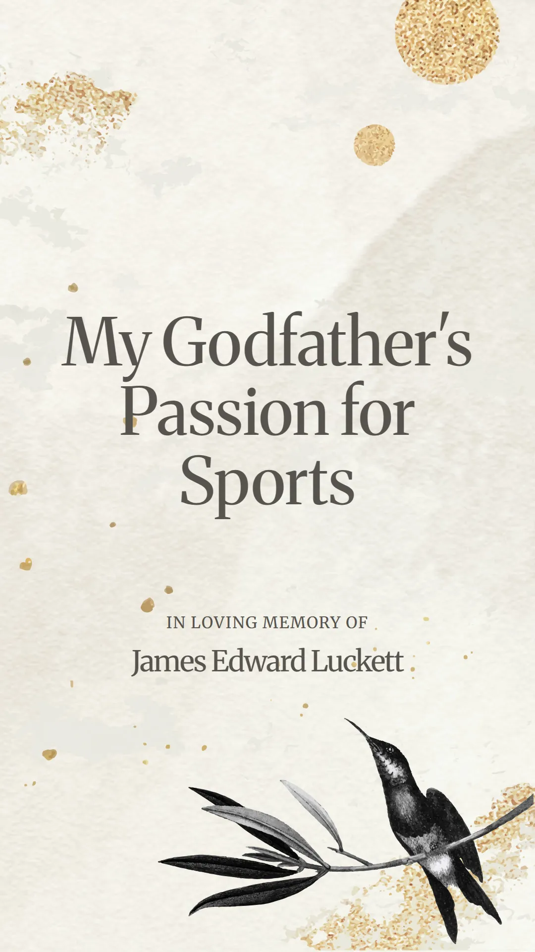My Godfather's Passion for Sports