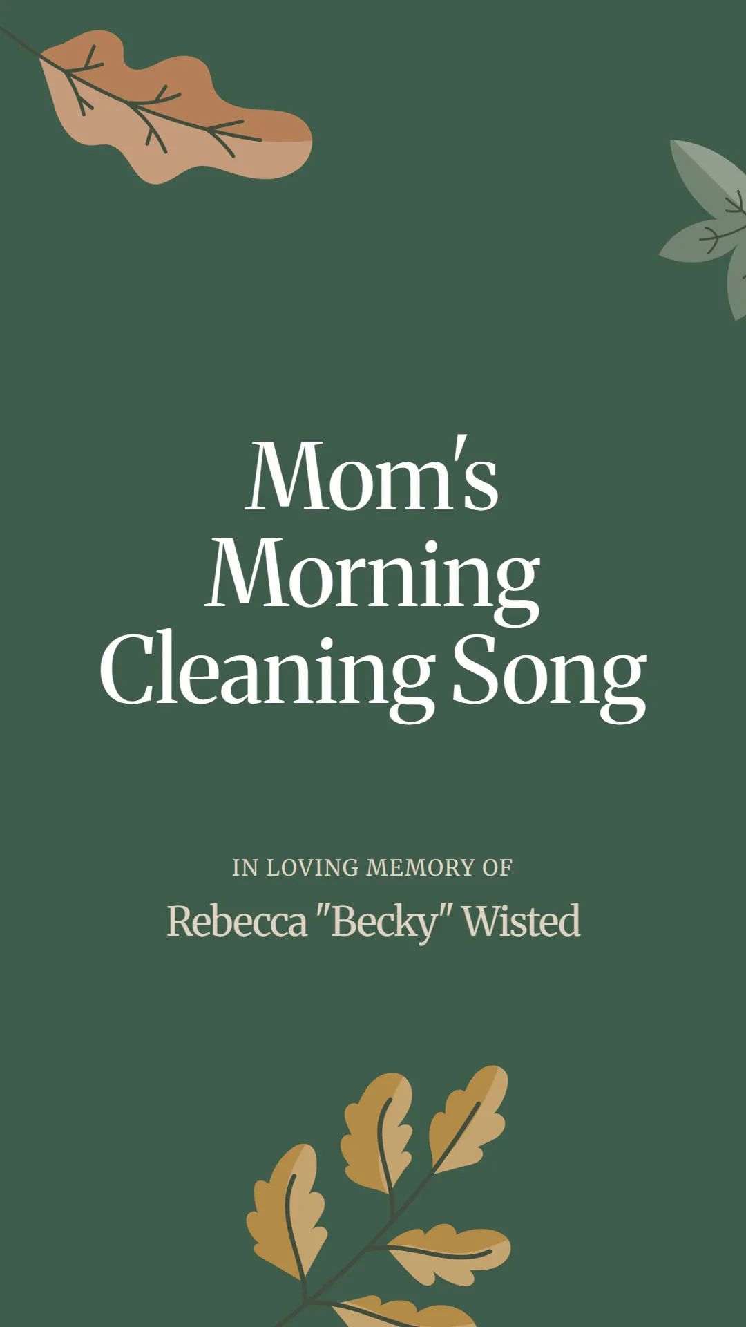 Mom's Morning Cleaning Song