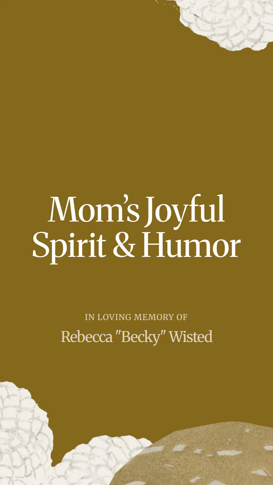 Mom’s Joyful Spirit and Humor