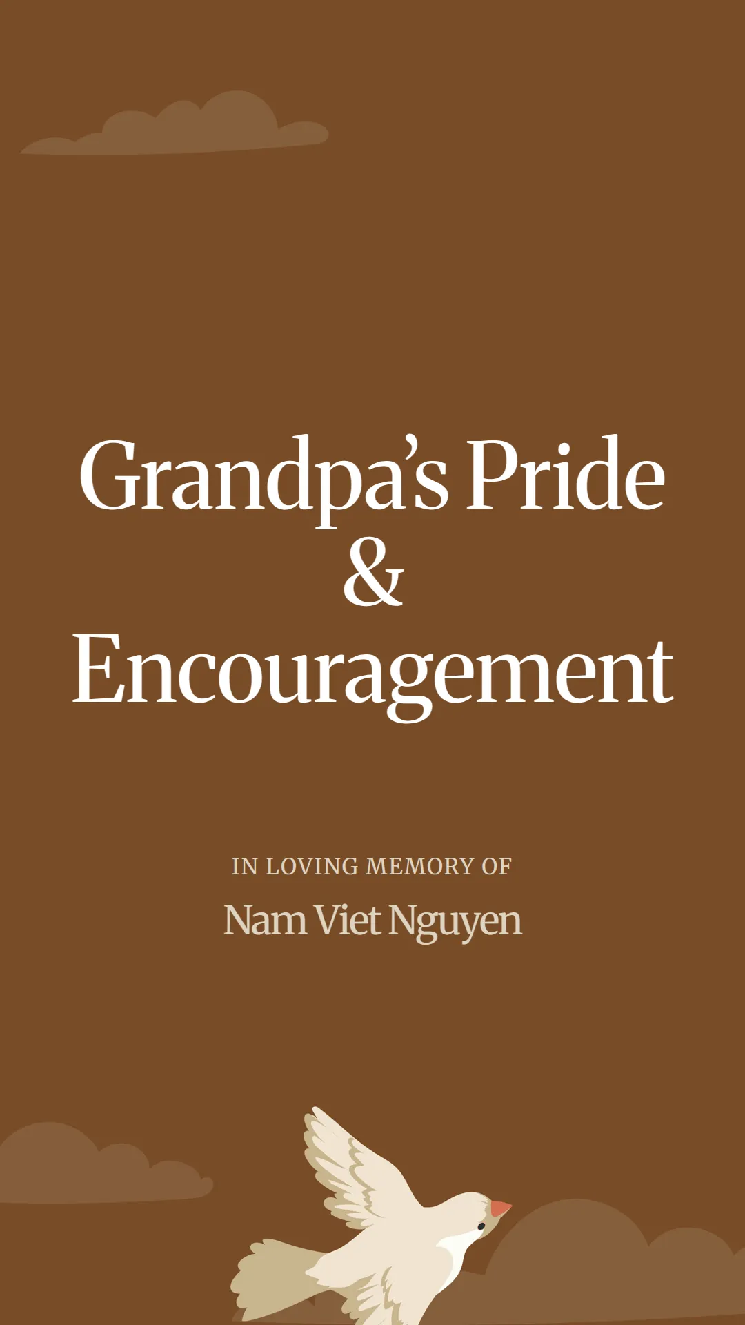 Grandpa’s Pride and Encouragement
