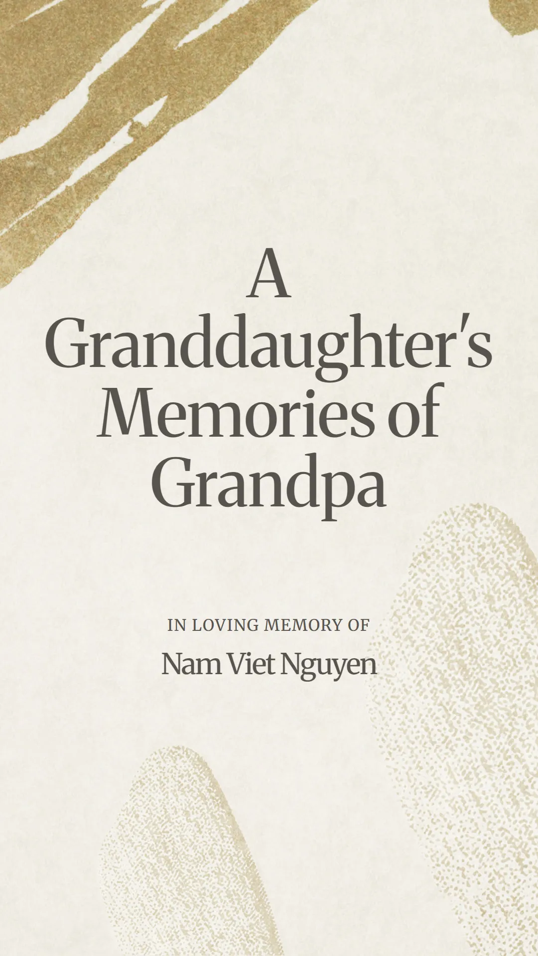 A Granddaughter's Memories of Grandpa