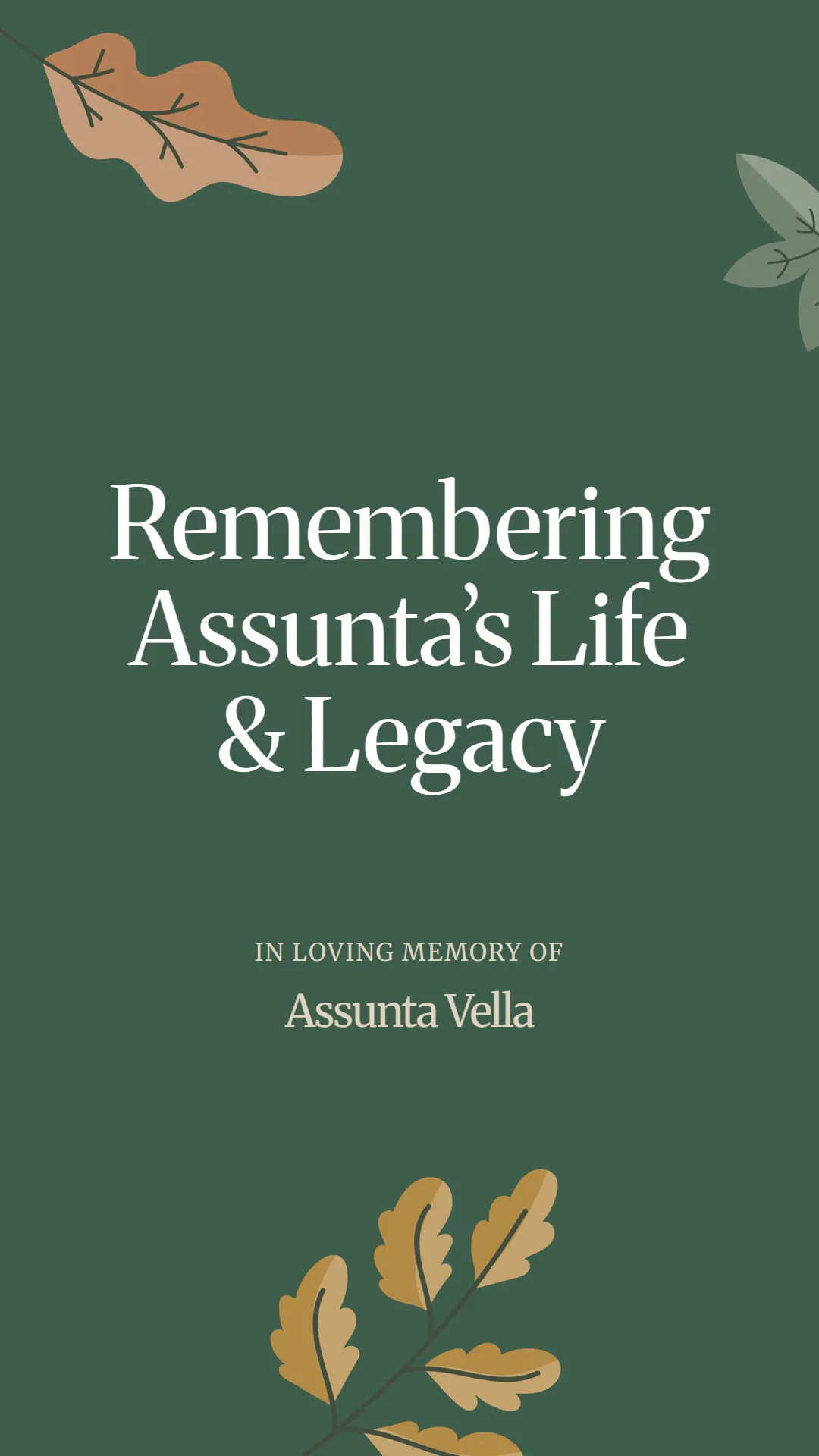 Remembering Assunta’s Life and Legacy