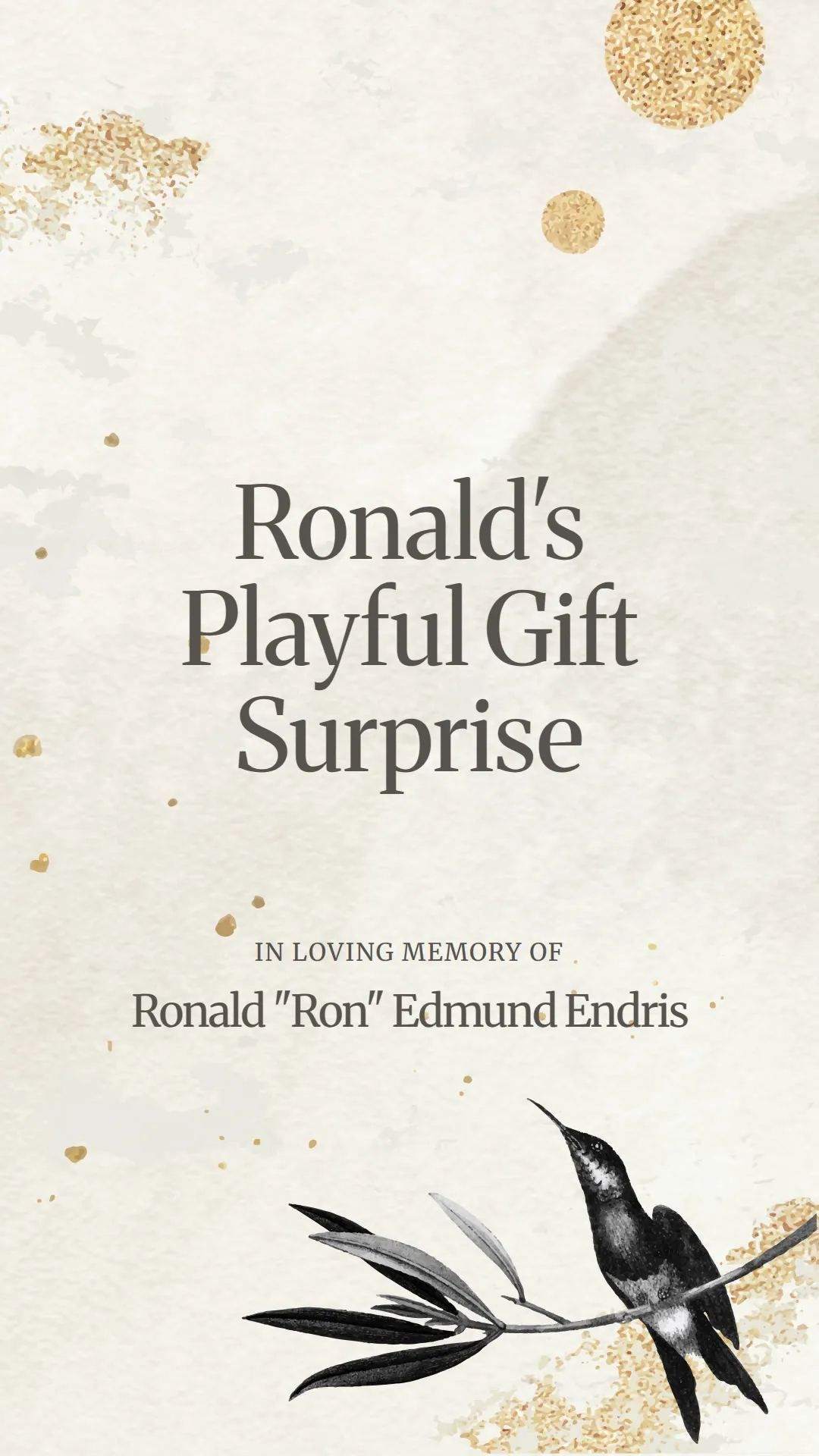 Ronald's Playful Gift Surprise