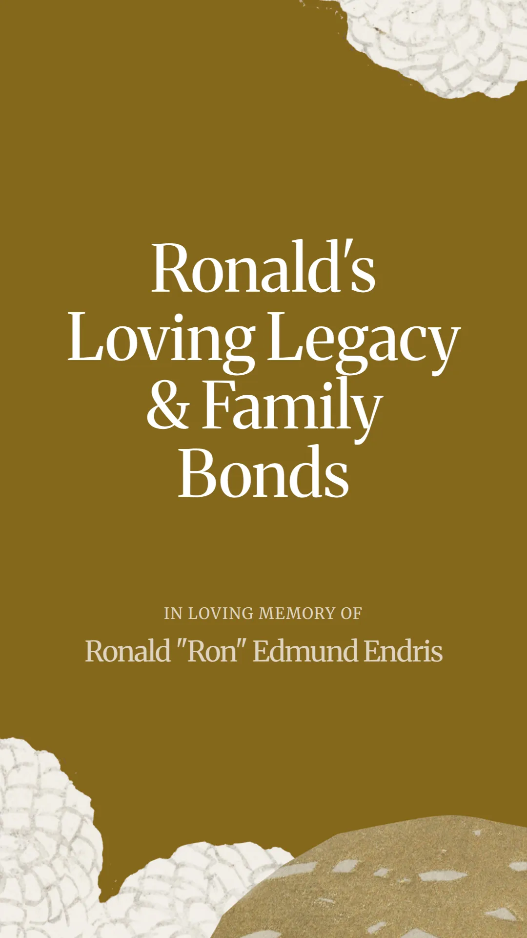 Ronald's Loving Legacy and Family Bonds