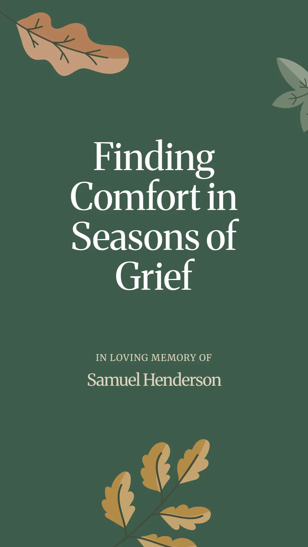 Finding Comfort in Seasons of Grief