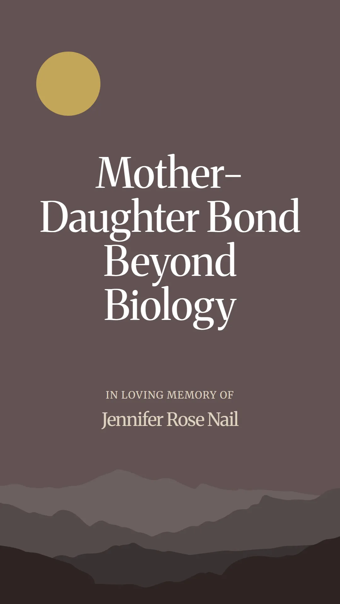 Mother-Daughter Bond Beyond Biology