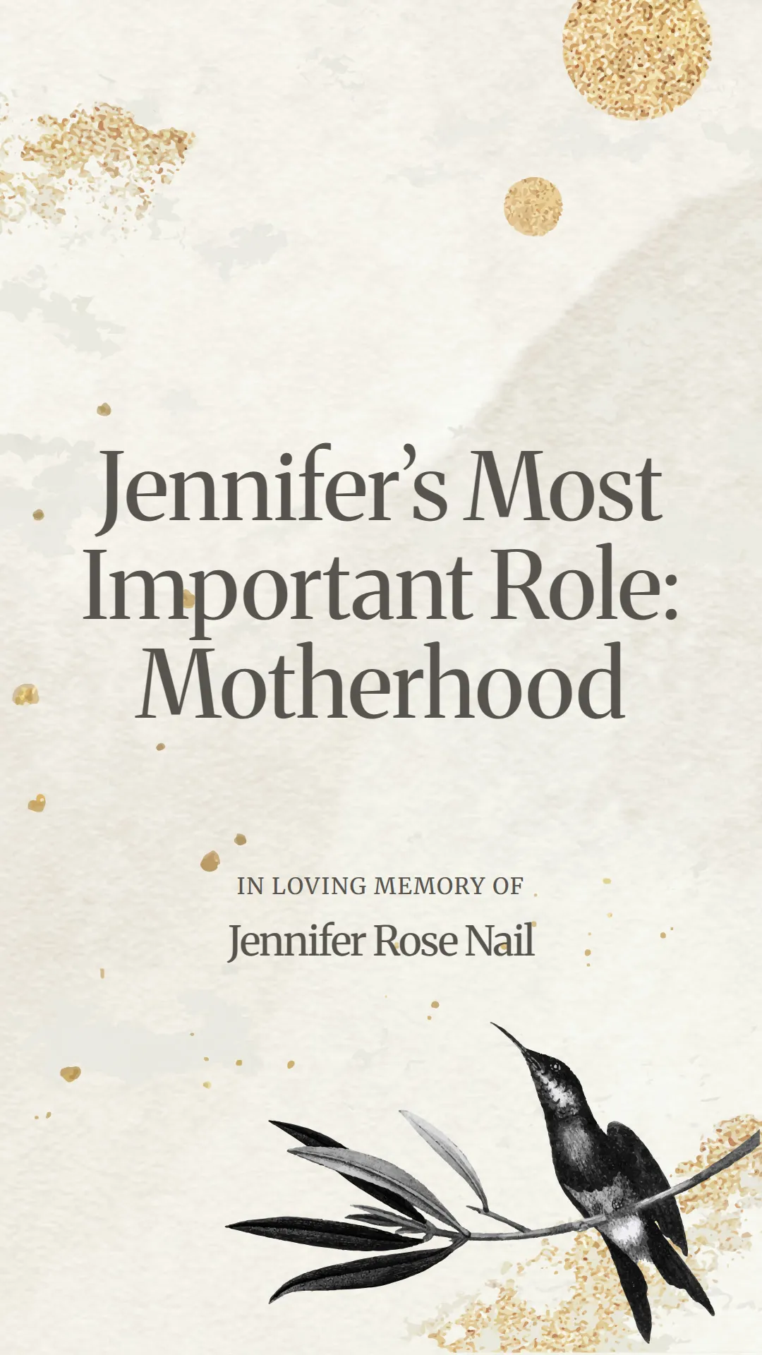 Jennifer’s Most Important Role: Motherhood