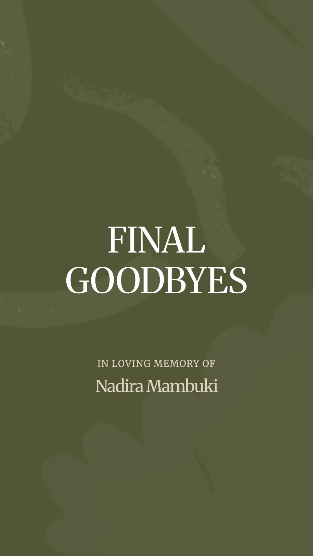 A Heartfelt Farewell to Nadira Mambuki
