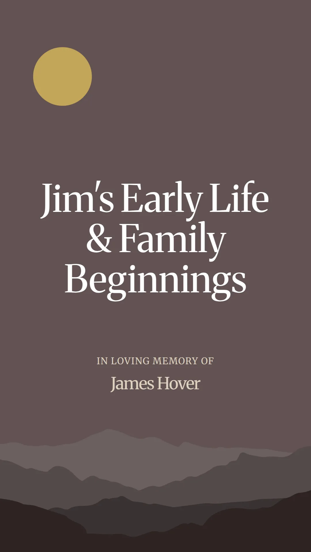 Jim's Early Life and Family Beginnings