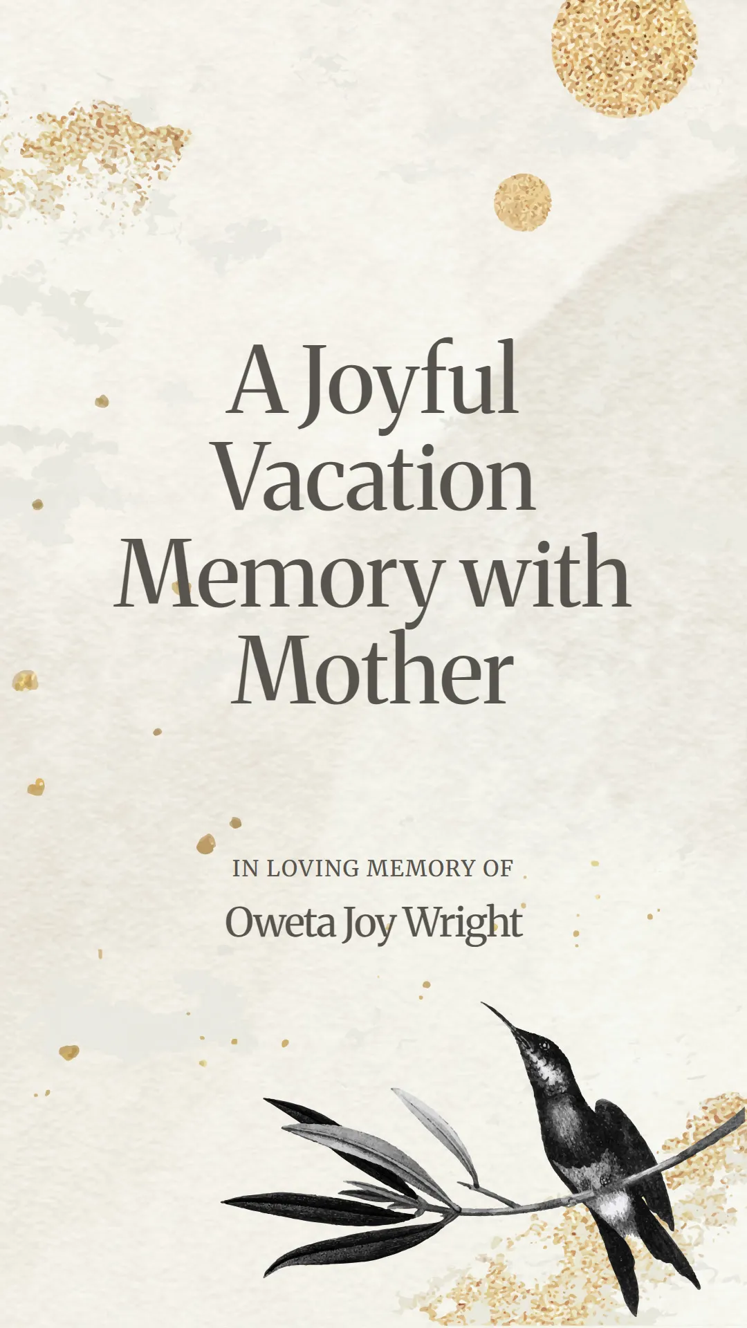 A Joyful Vacation Memory with Mother