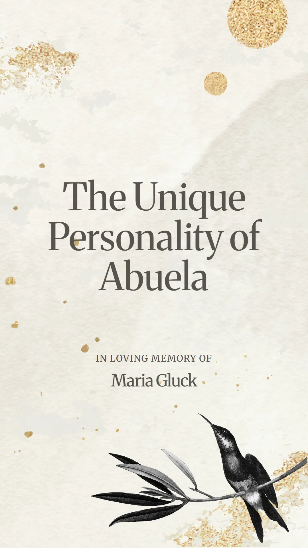 The Unique Personality of Abuela