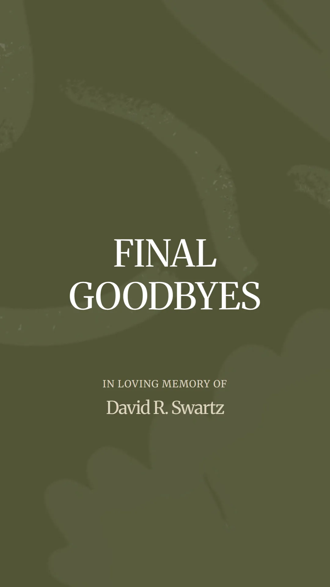 A Final Tribute to David R. Swartz