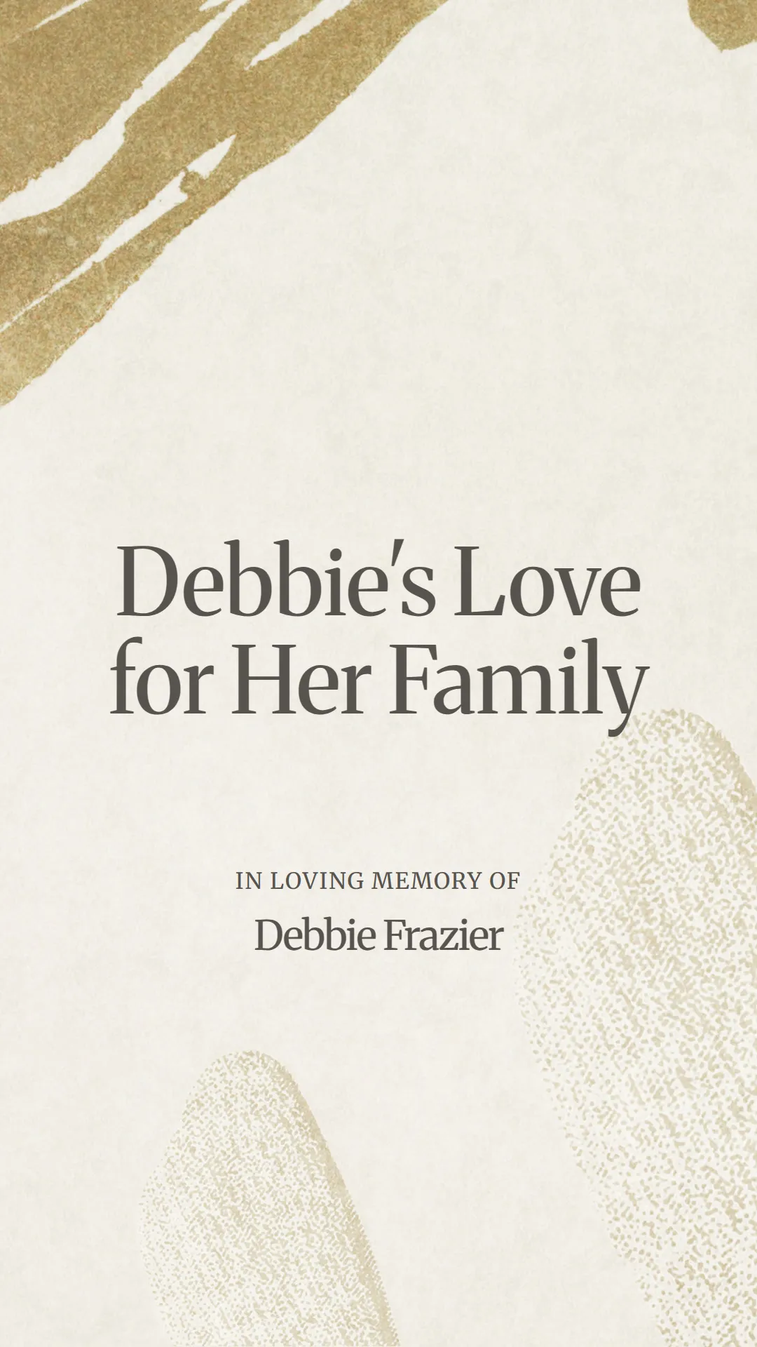 Debbie's Love for Her Family