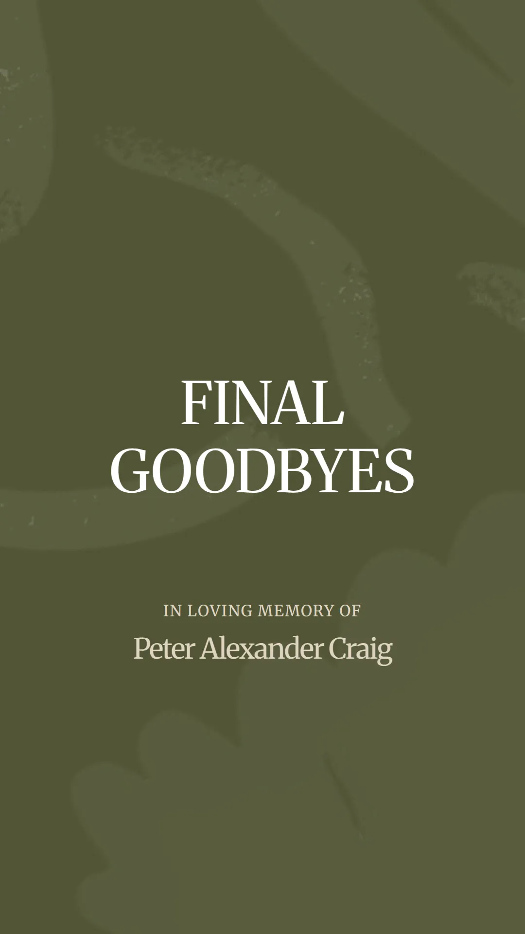 A Heartfelt Farewell to Peter Craig