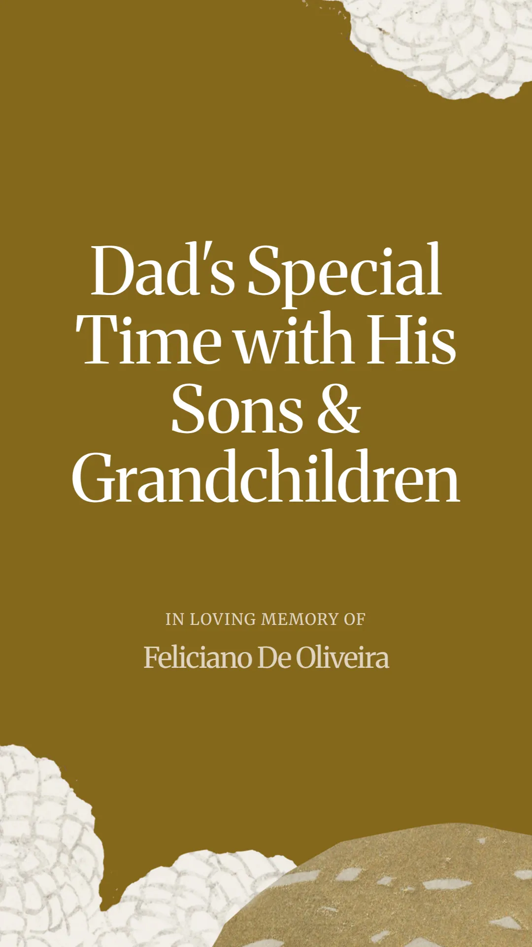 Dad's Special Time with His Sons and Grandchildren