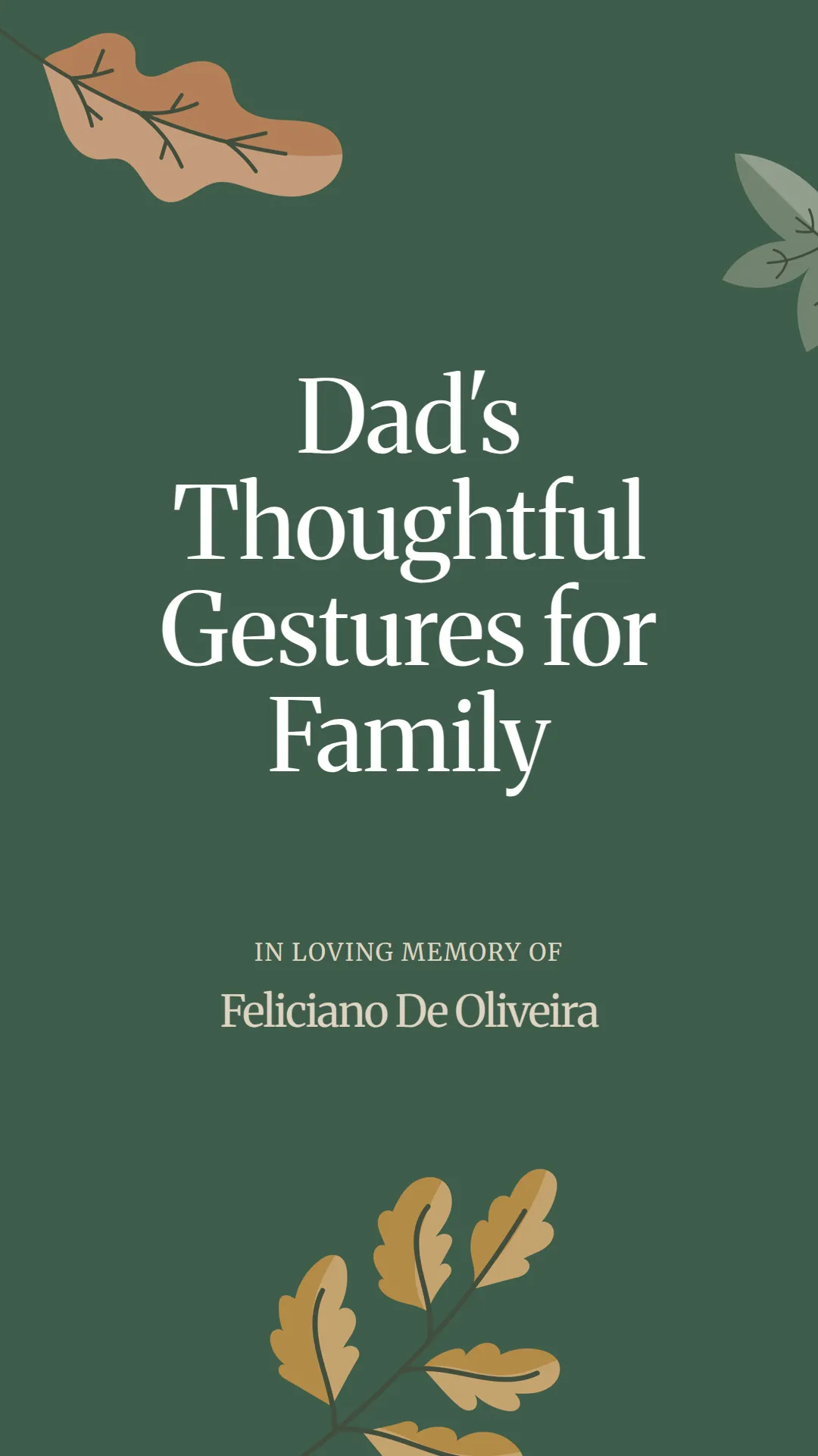 Dad's Thoughtful Gestures for Family