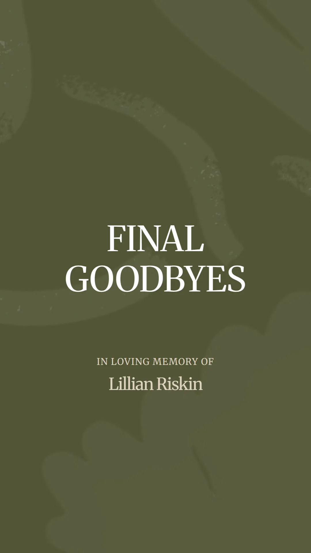 A Heartfelt Farewell to Lillian Riskin