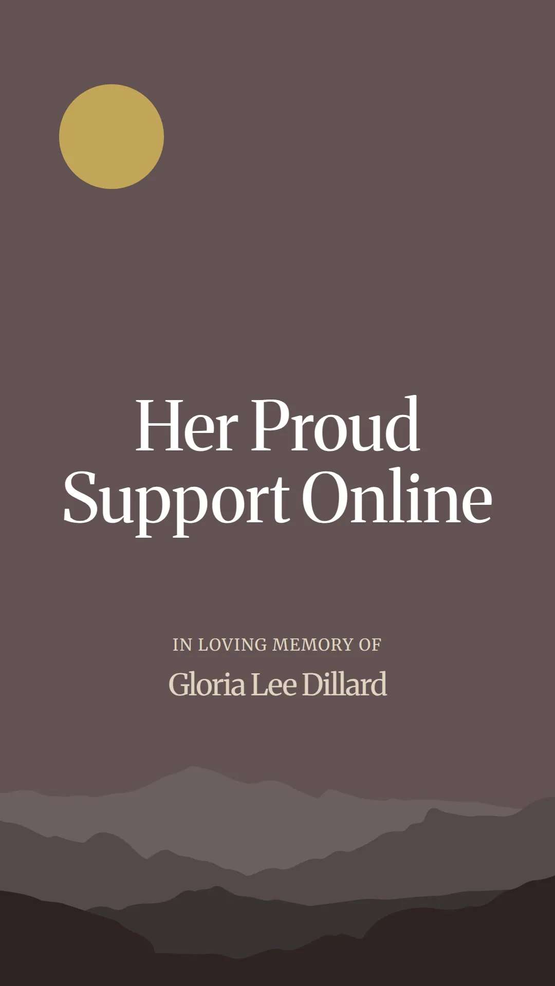 Her Proud Support Online