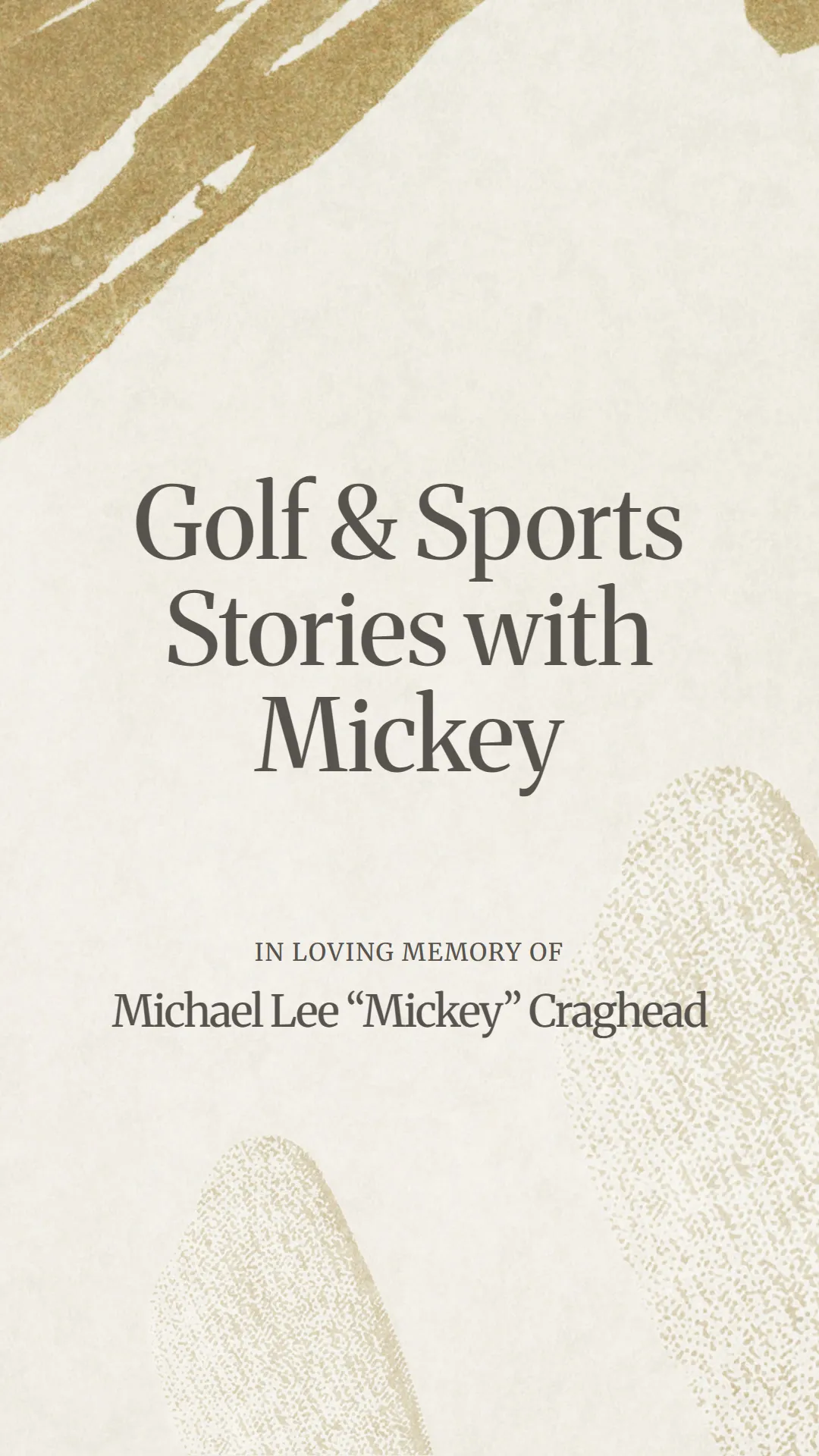 Golf and Sports Stories with Mickey