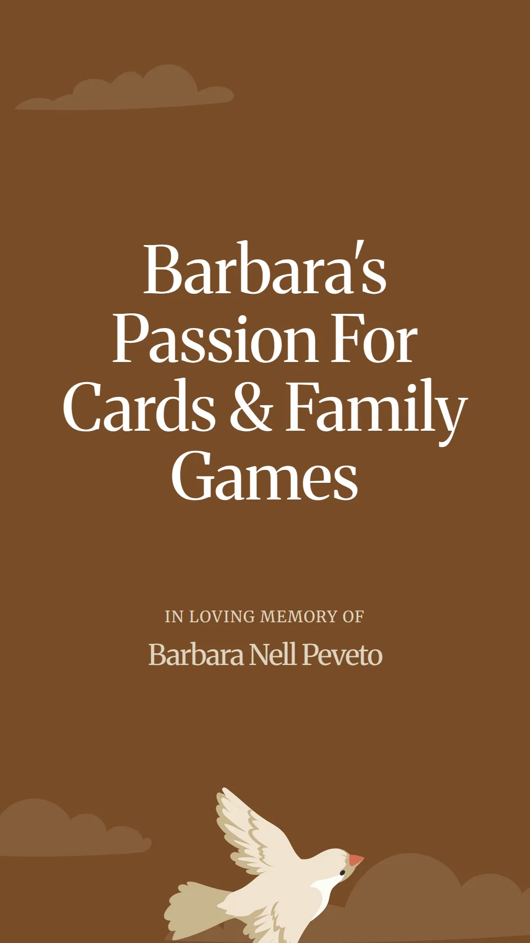 Barbara's Passion For Cards and Family Games