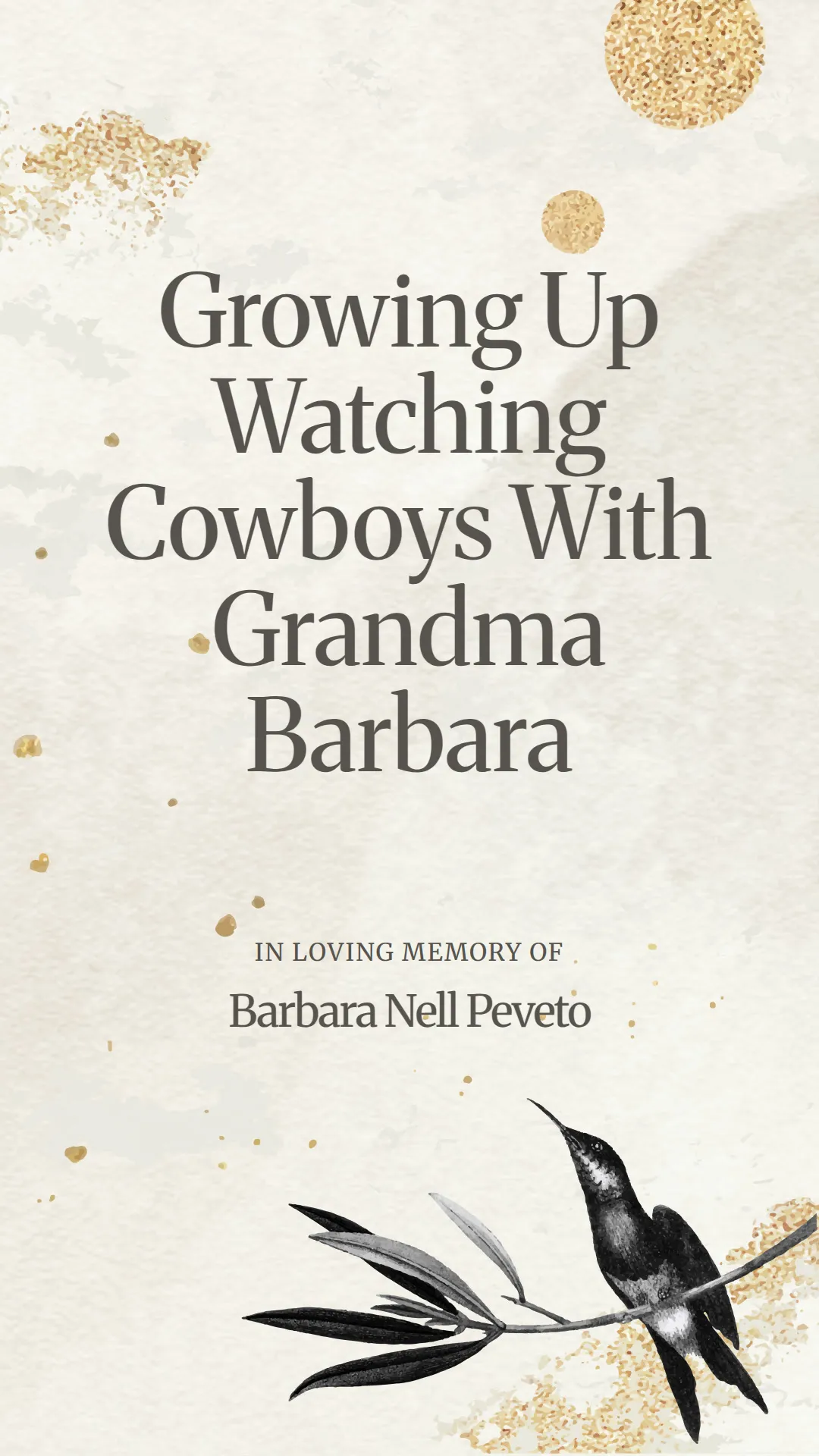 Growing Up Watching Cowboys With Grandma Barbara
