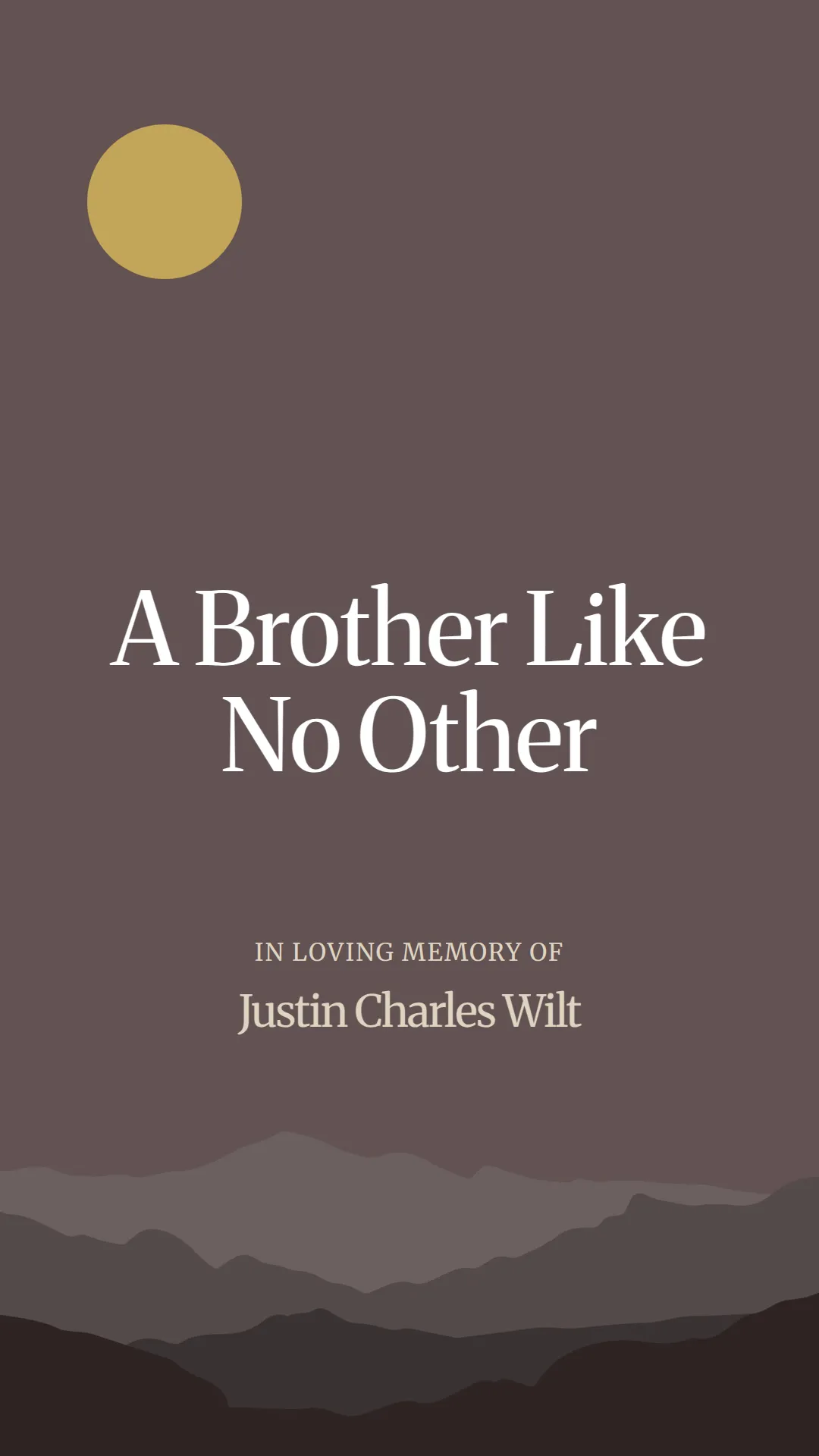 A Brother Like No Other