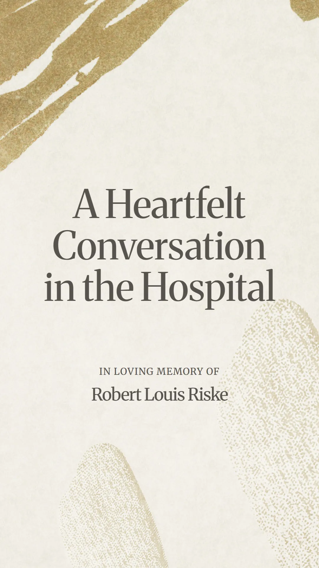 A Heartfelt Conversation in the Hospital