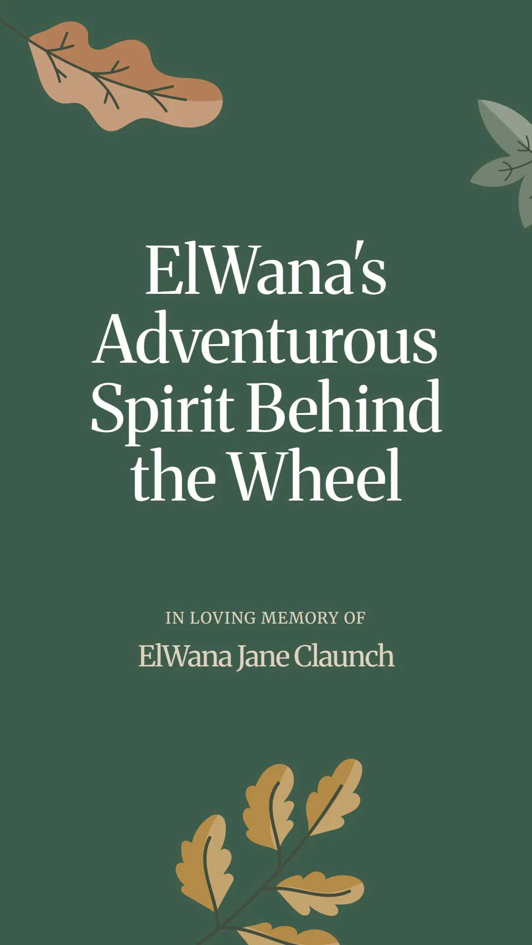 ElWana's Adventurous Spirit Behind the Wheel