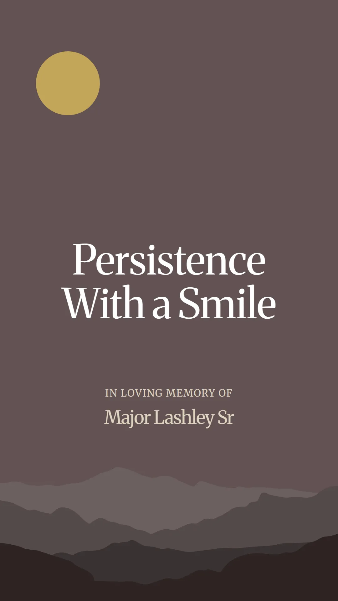 Persistence With a Smile
