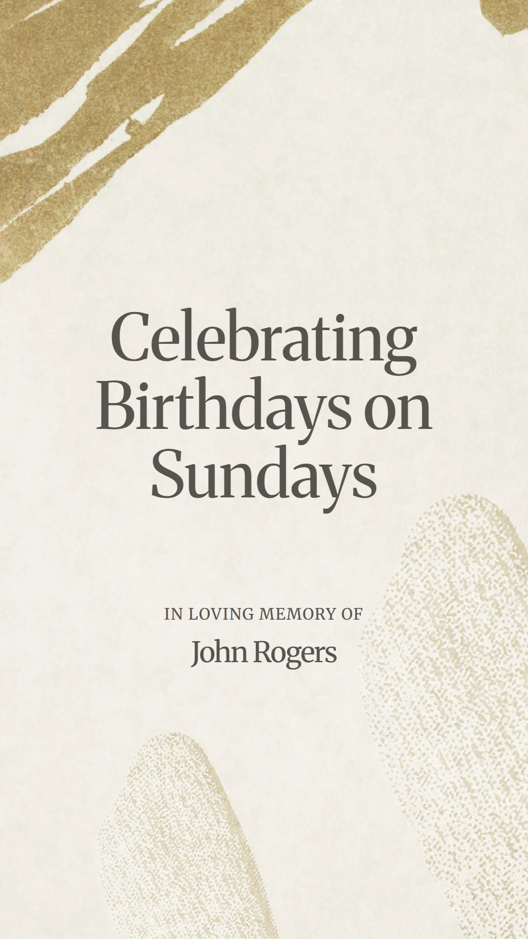 Celebrating Birthdays on Sundays