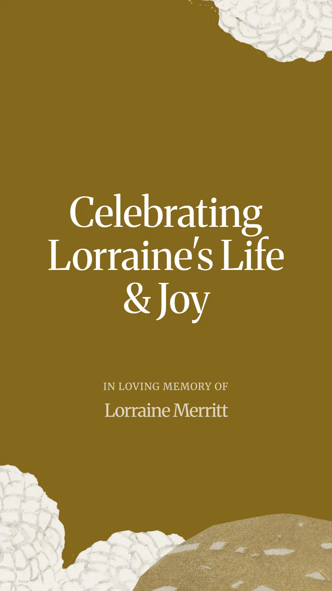 Celebrating Lorraine's Life and Joy