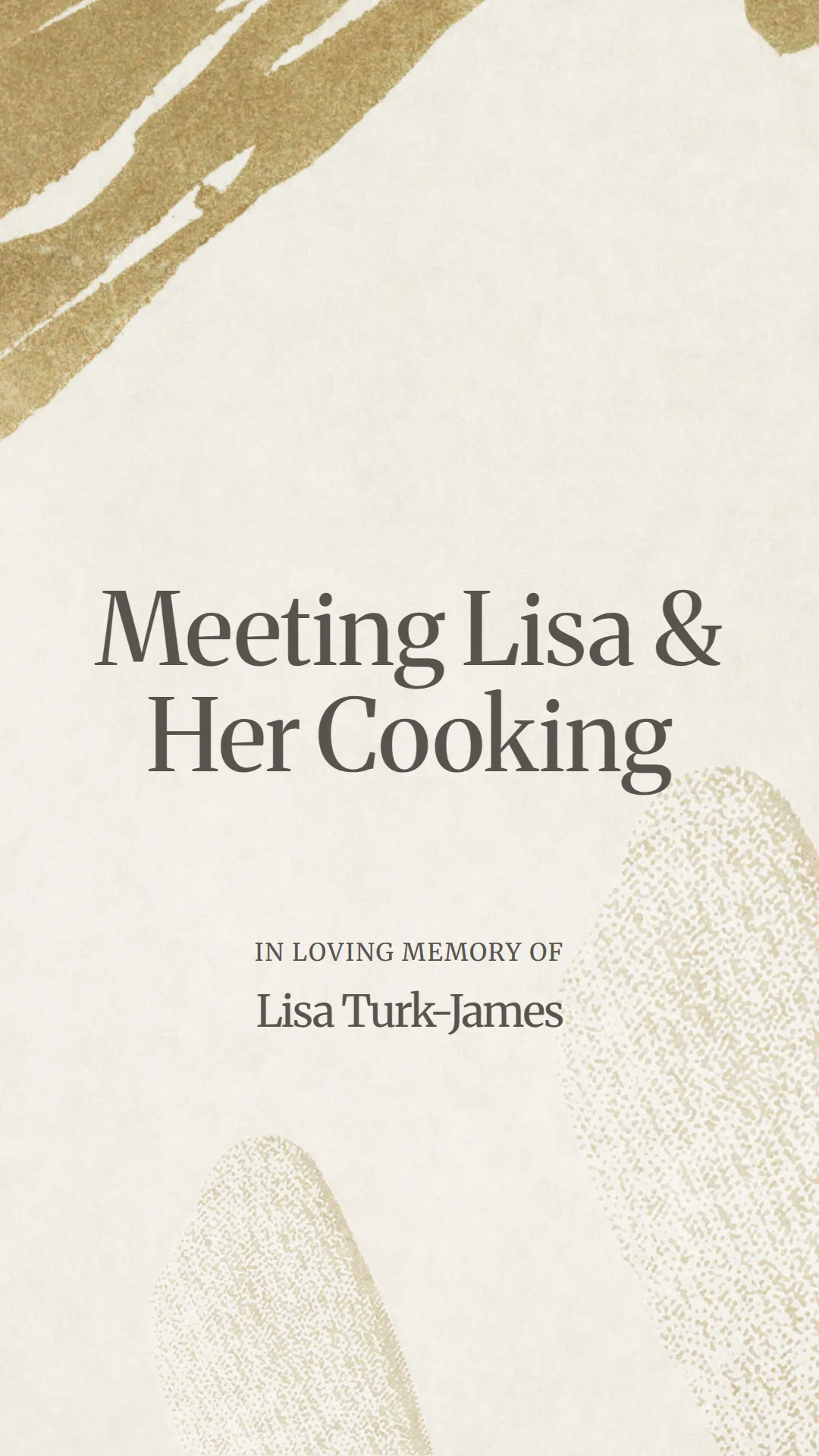 Meeting Lisa and Her Cooking