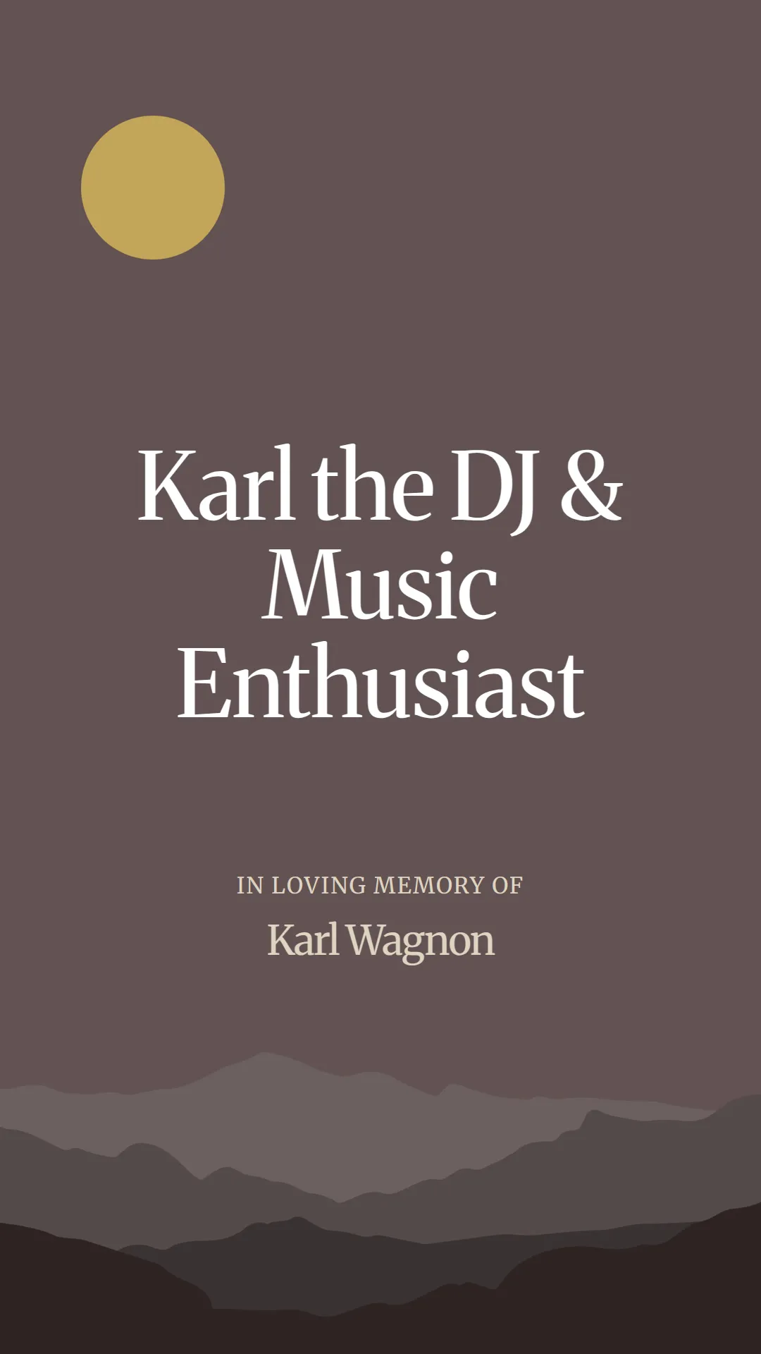 Karl the DJ and Music Enthusiast